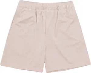 Workout Shorts Men Trendy Solid Color Running Shorts Casual Breathable Quick-Dry Gym Shorts Elastic Waist Beach Shorts