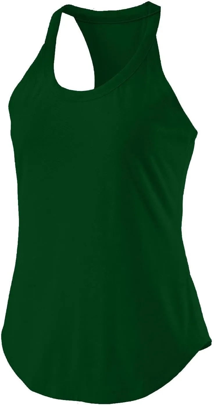 Workout Tank Tops for Women Casual Sleeveless Racerback Yoga Athletic T-Shirts Round Neck Trendy Summer Tunic Blouses