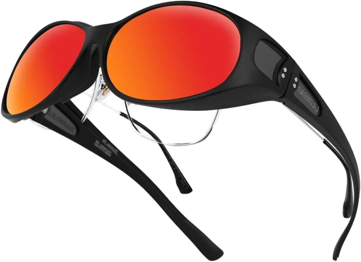 Wraparound Fitover Glasses Polarized Wear Over Sunglasses for Men Women UV400 Protection Sun Glasses Driving SP3844