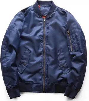 XIAXOGOOL Mens Bomber Jackets Lightweight Waterproof Flight Jacket Casual Softshell Fall Varsity Jacket Coat Windbreaker