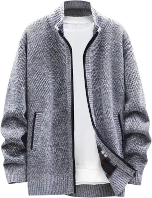 Ymosrh Mens Bomber Jackets Winter Men's Fashion Loose Cardigan Warm Lapel Hooded Jacket Sweater Jackets Lightweight