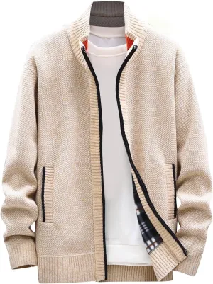 Ymosrh Mens Bomber Jackets Winter Men's Fashion Loose Cardigan Warm Lapel Hooded Jacket Sweater Jackets Lightweight