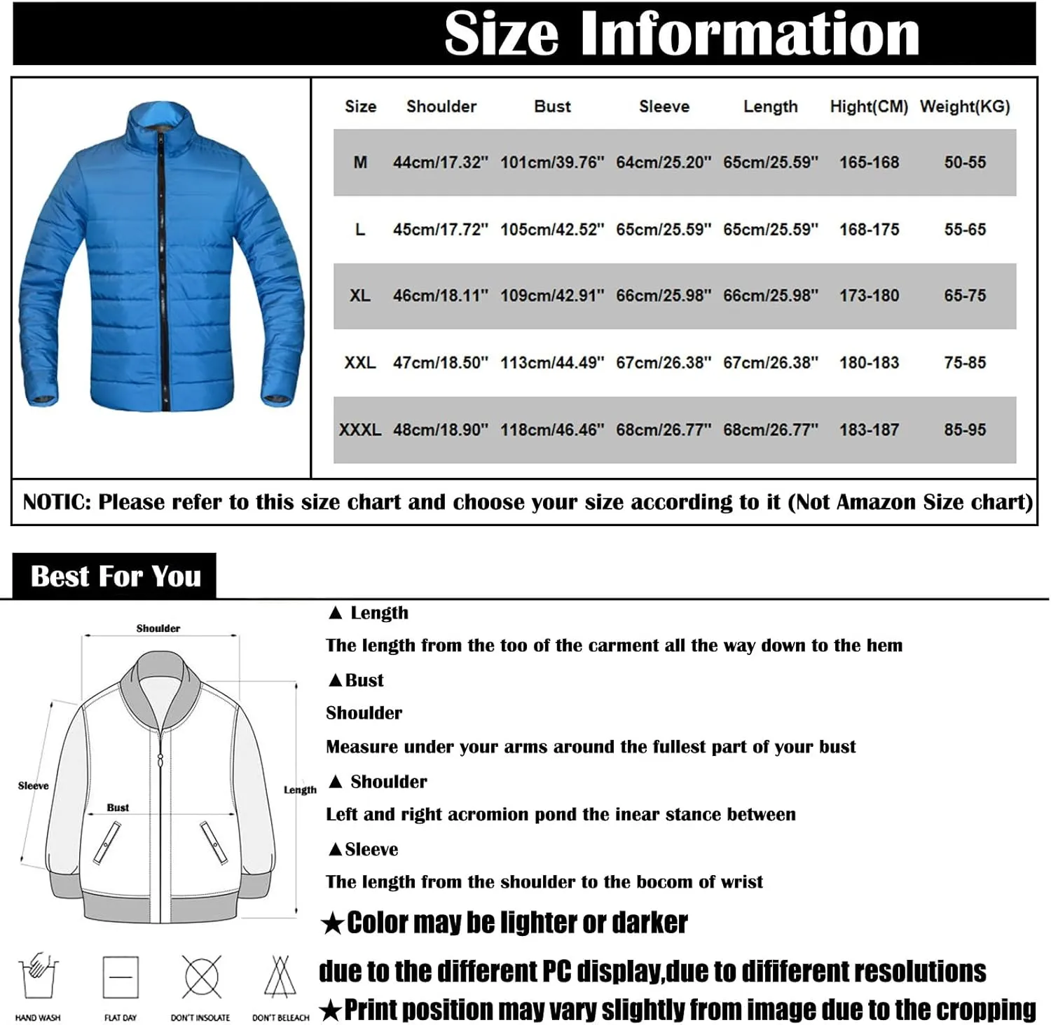 Ymosrh Men's Down Puffer Coat Packable Jacket Lightweight Windproof Winter Coat Outwear, M-3XL