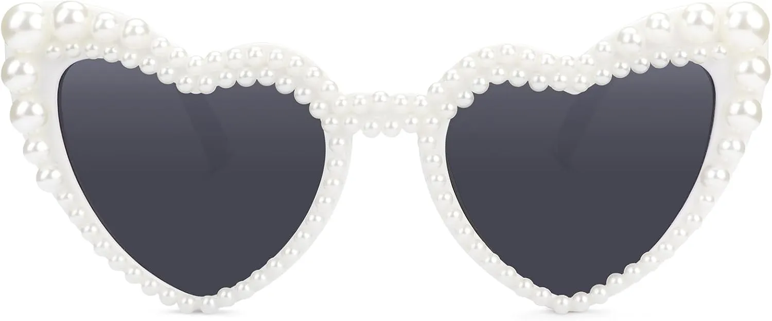 YOGFIT Heart Sunglasses for Women Fashion Classic Love Eye Protection Sunglasses Vintage Cute Heart Sunglasses