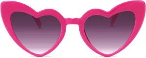 YOGFIT Heart Sunglasses for Women Fashion Classic Love Eye Protection Sunglasses Vintage Cute Heart Sunglasses